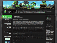 Tablet Screenshot of frogatto.com